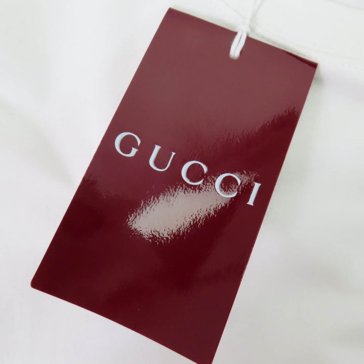 Great GUCCI T-shirt Logo embroidered oversized cotton jersey M 788093