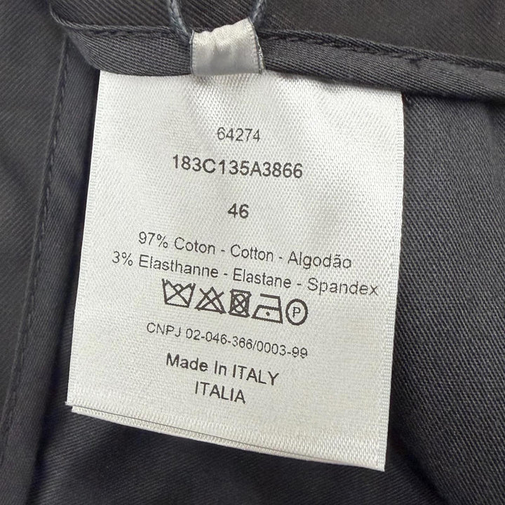 Pristine DIOR Pants short black cotton mens 46 183C135A3866