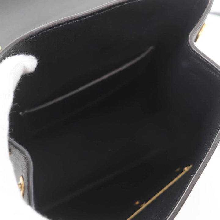 Excellent MARNI Handbag Trancaloo 2-Way Mini Backpack black leather ZAMP0018U0