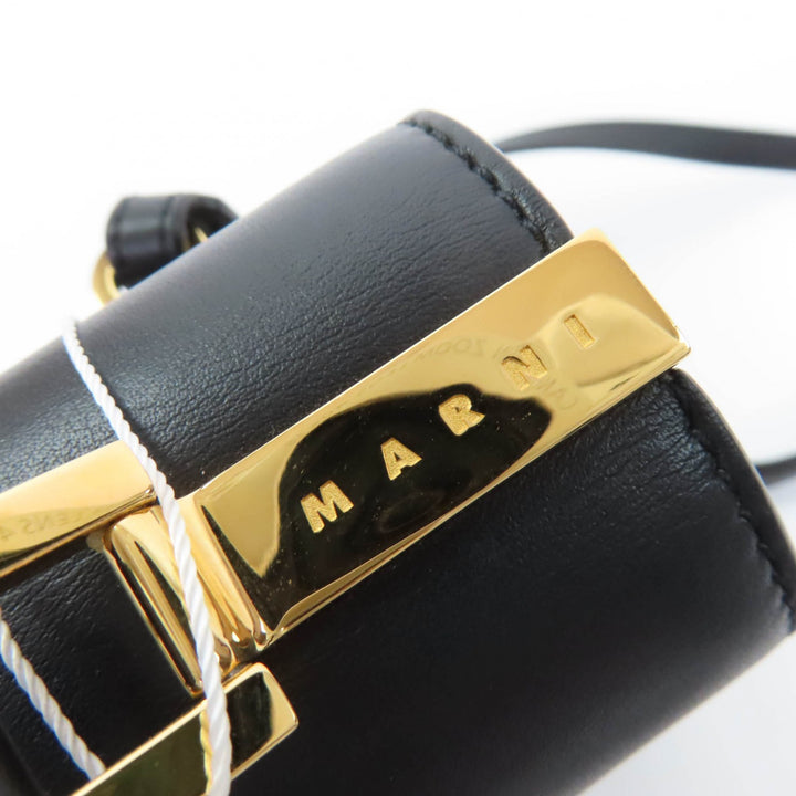 Excellent MARNI Handbag Trancaloo 2-Way Mini Backpack black leather ZAMP0018U0