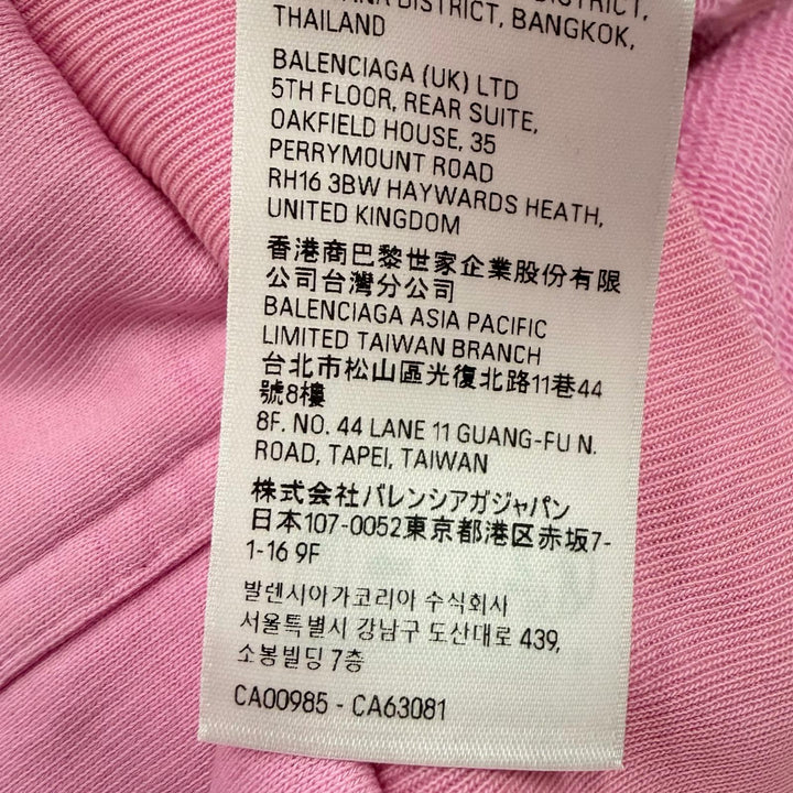 Pristine BALENCIAGA hoodie Back logo embroidery, distressed finish