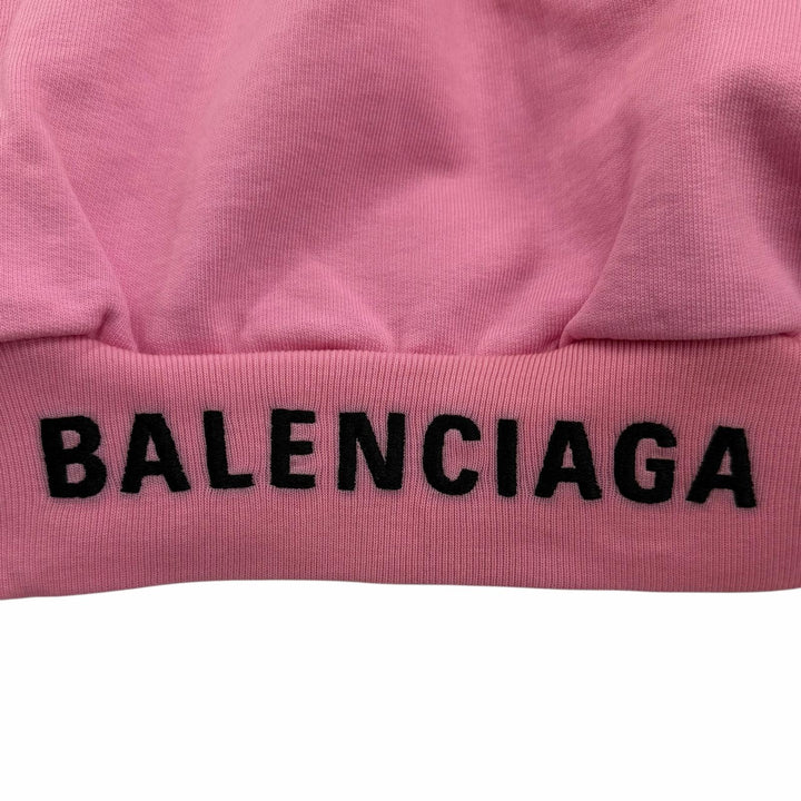 Pristine BALENCIAGA hoodie Back logo embroidery, distressed finish