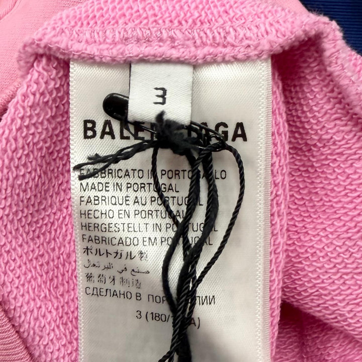 Pristine BALENCIAGA hoodie Back logo embroidery, distressed finish