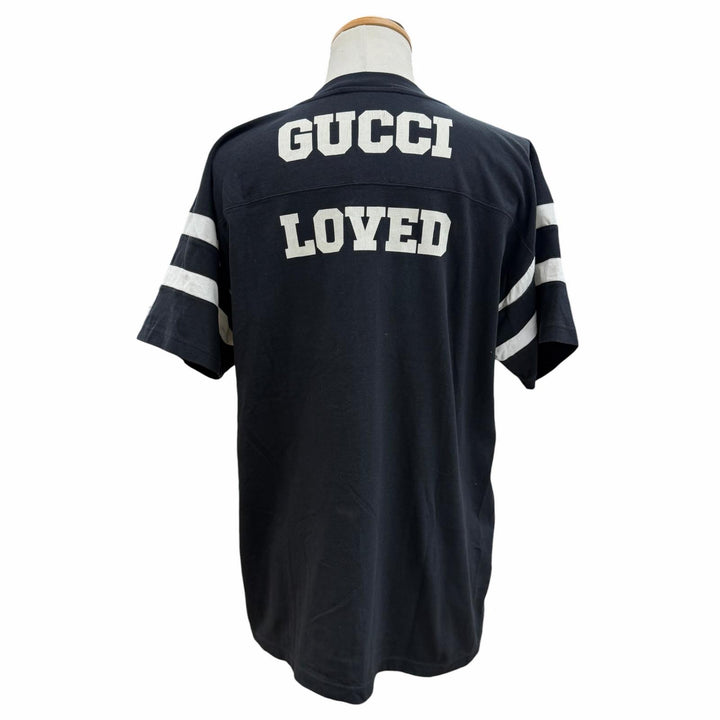 Great GUCCI Short sleeve T-shirt black cotton mens XXS 660744