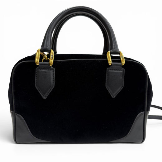Great J&M Davidson Handbag black Velor Women