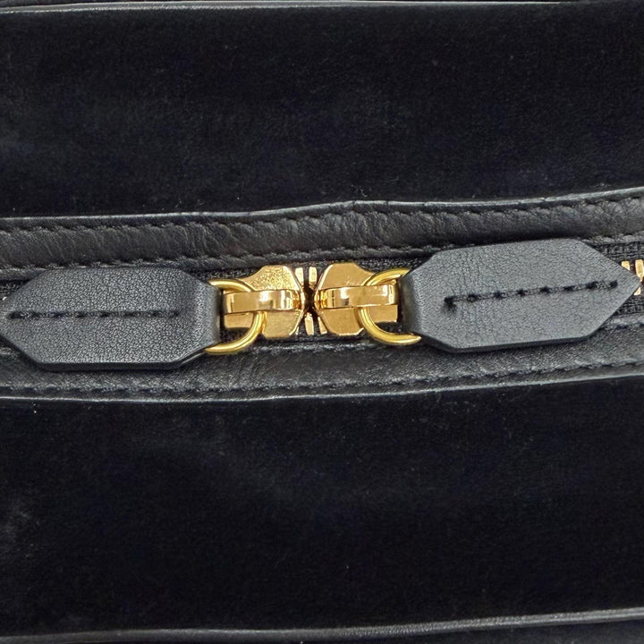 Great J&M Davidson Handbag black Velor Women