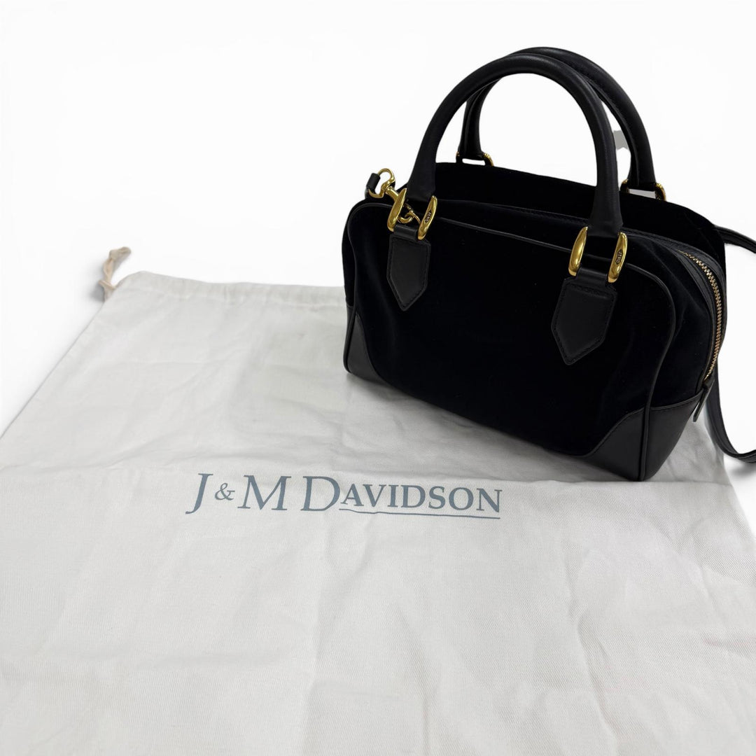 Great J&M Davidson Handbag black Velor Women