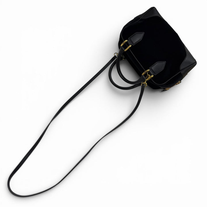Great J&M Davidson Handbag black Velor Women