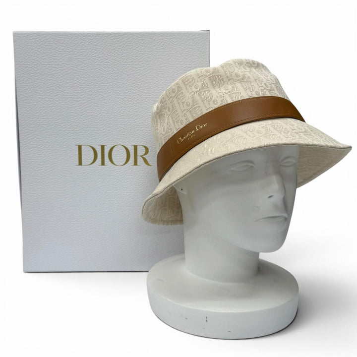 Great Christian Dior hat light beige cotton Women 57 CPB06132ECOB