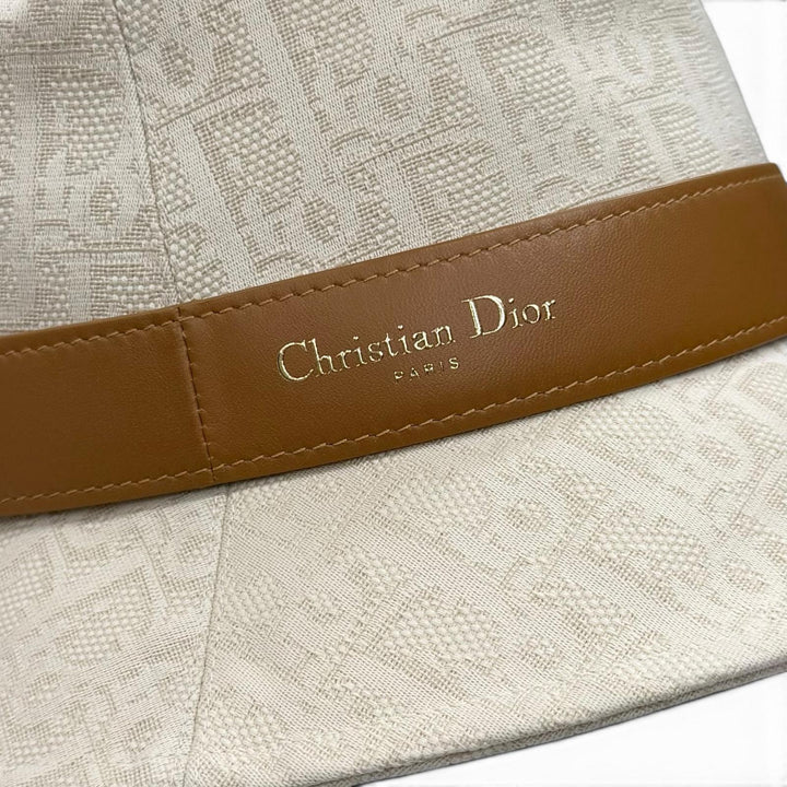 Great Christian Dior hat light beige cotton Women 57 CPB06132ECOB