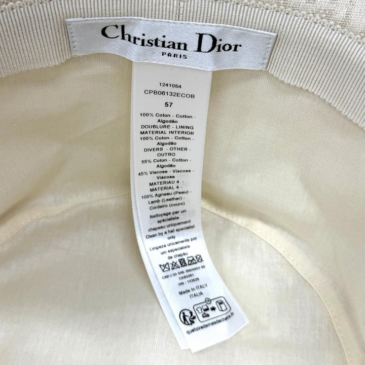 Great Christian Dior hat light beige cotton Women 57 CPB06132ECOB