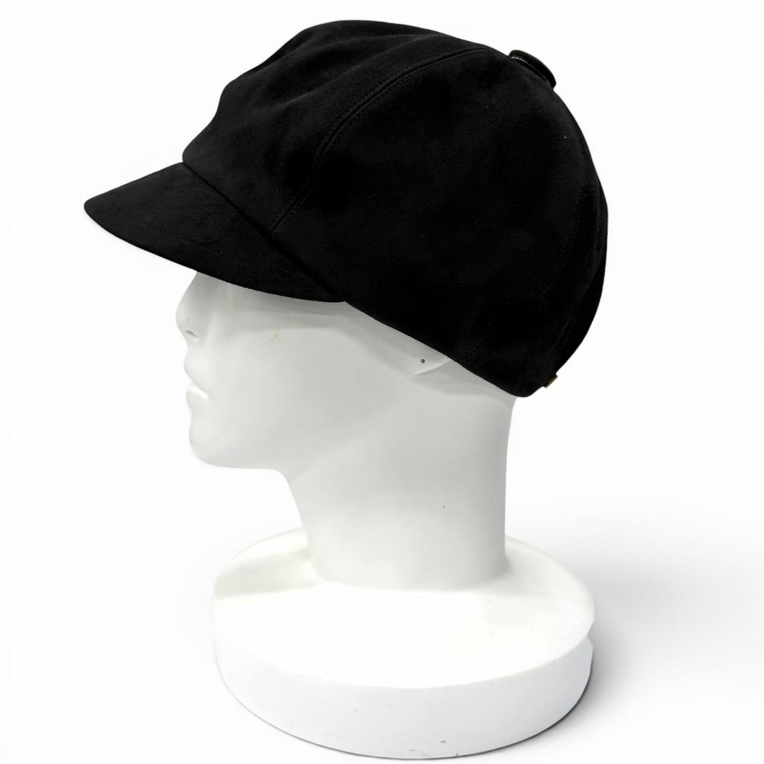 Great Christian Dior Casquette black Goat leather Women 58 85PAR921G704