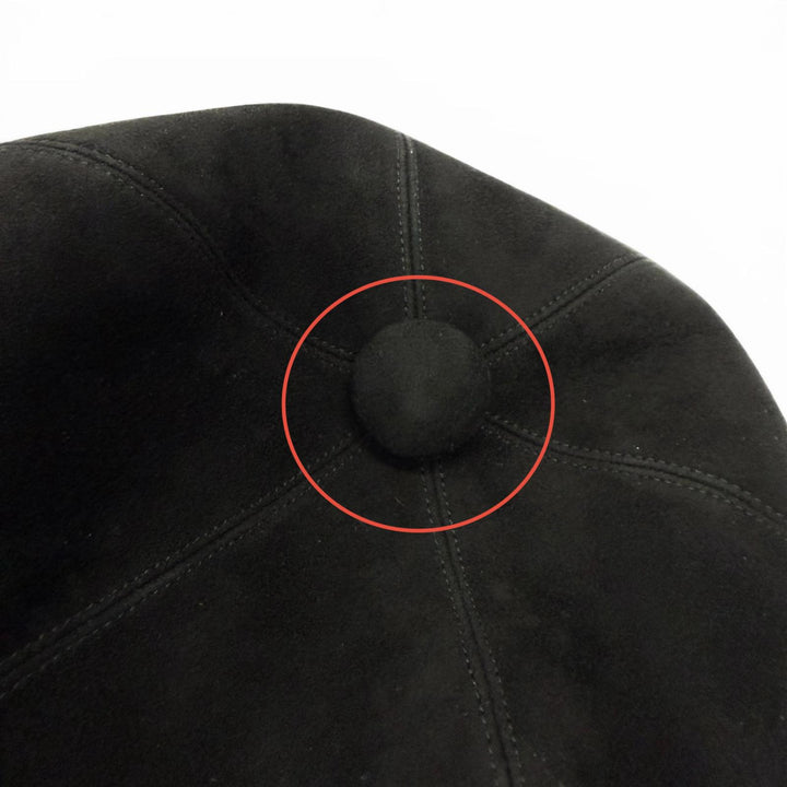 Great Christian Dior Casquette black Goat leather Women 58 85PAR921G704
