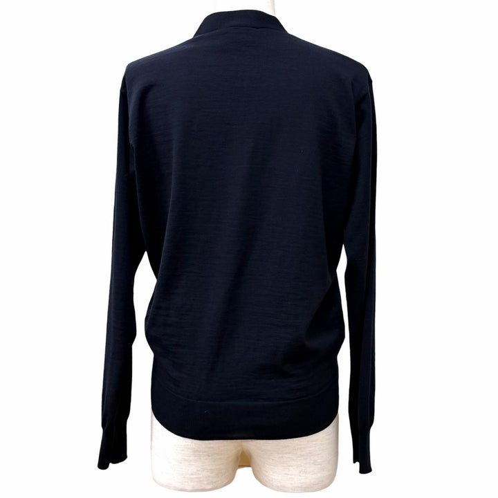 Excellent PRADA cardigan Plain V-neck long-sleeved knit Virgin wool 36 DNA00S