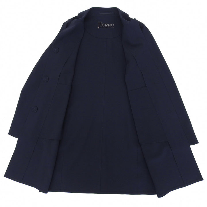 Great Herno coat Navy Nylon Women 40 CA0135D
