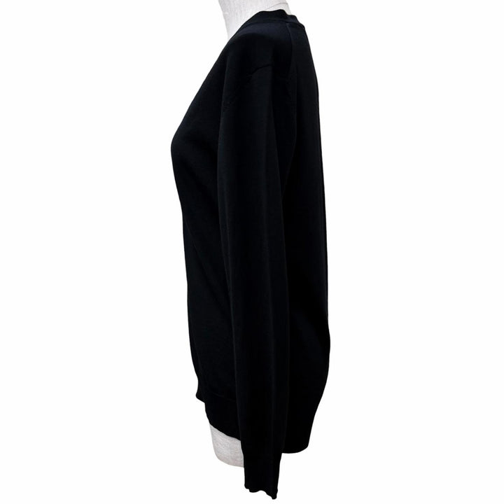 Pristine PRADA cardigan Plain V-neck long-sleeved knit Virgin wool 40 DNA525