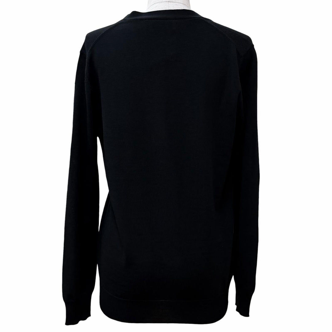 Pristine PRADA cardigan Plain V-neck long-sleeved knit Virgin wool 40 DNA525