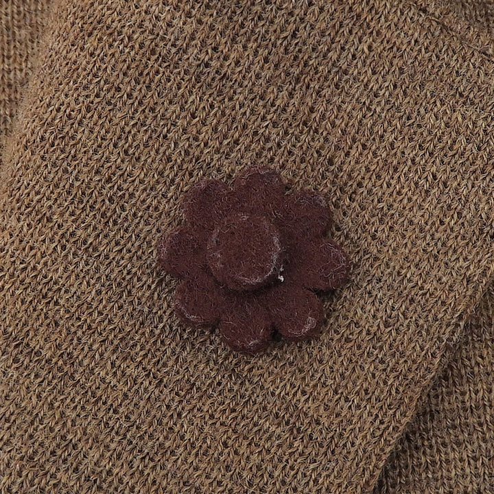 Excellent LARDINI tailored jacket knit Brown wool Women 38 A9JDIANTHA