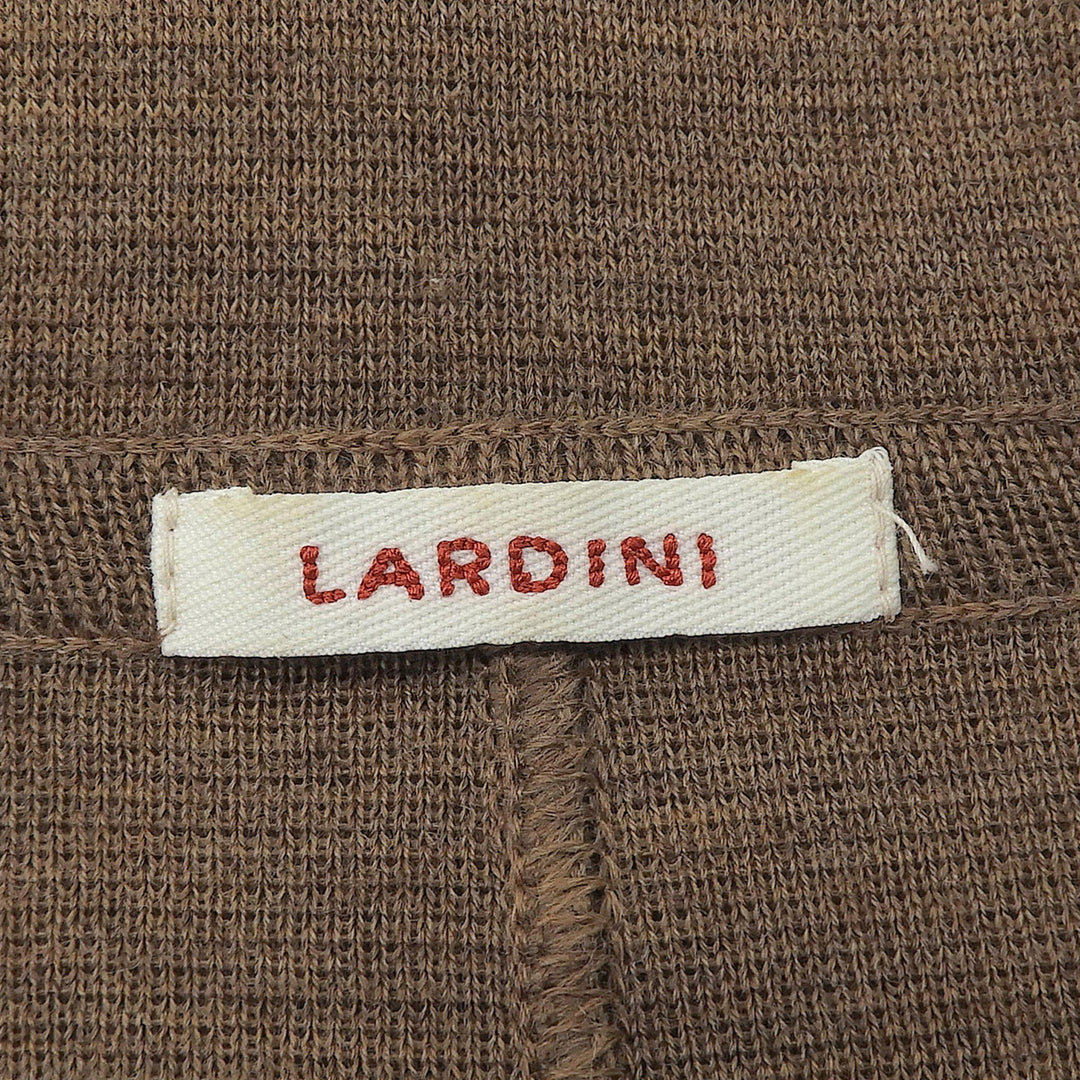 Excellent LARDINI tailored jacket knit Brown wool Women 38 A9JDIANTHA