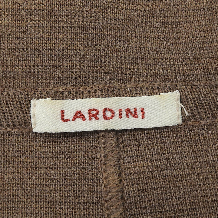 Excellent LARDINI tailored jacket knit Brown wool Women 38 A9JDIANTHA