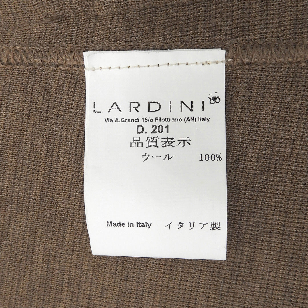 Excellent LARDINI tailored jacket knit Brown wool Women 38 A9JDIANTHA