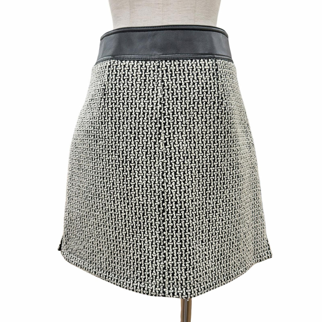 Pristine LOUIS VUITTON Tweed skirt black wool Women 36
