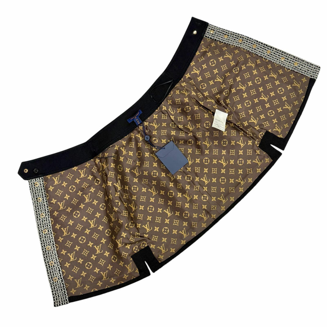 Pristine LOUIS VUITTON Tweed skirt black wool Women 36