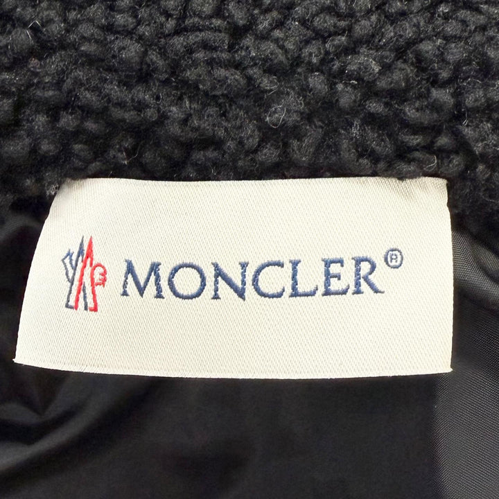 Excellent MONCLER Jacket FELPA APERTACON ZIP freeze black