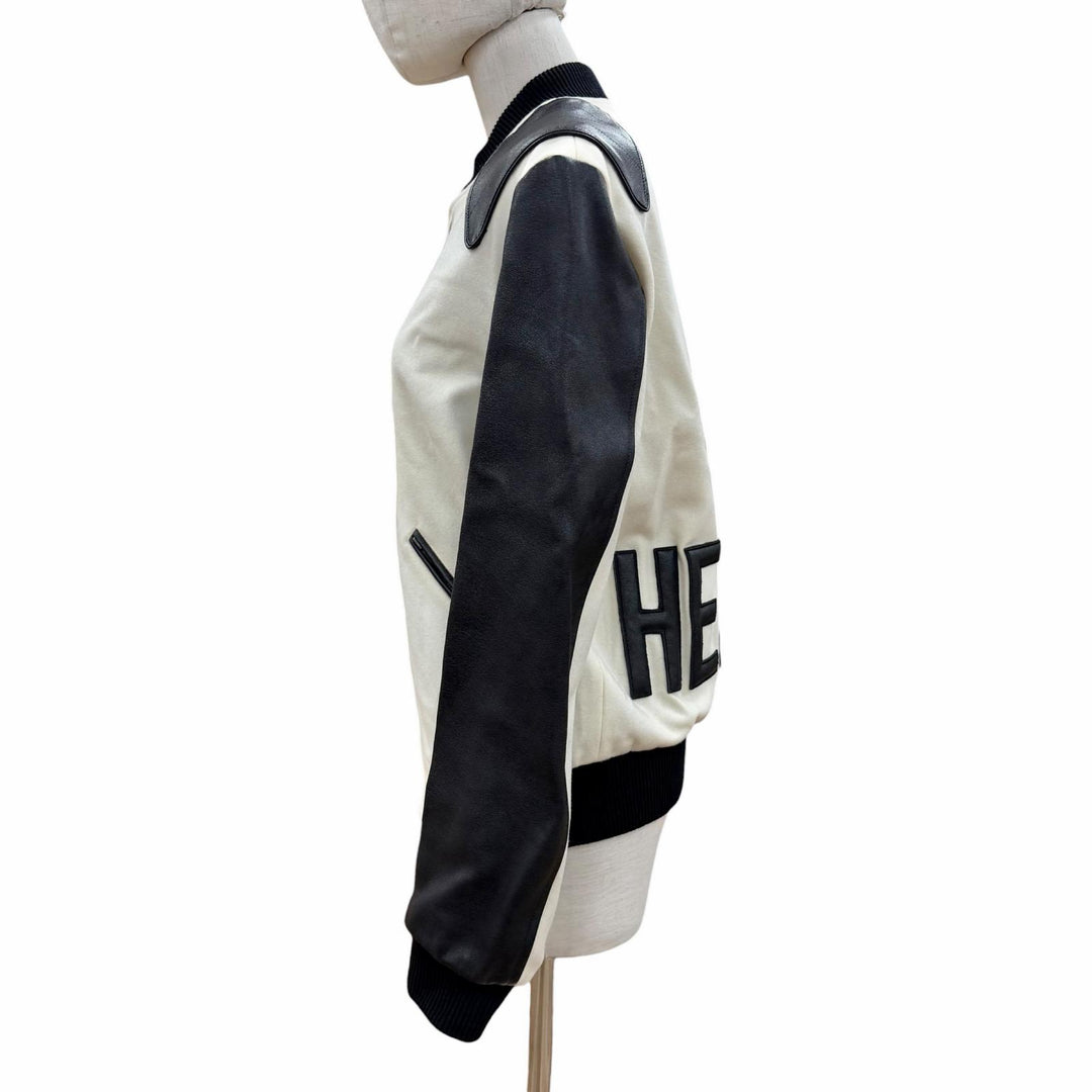 Excellent SAINT LAURENT PARIS Jacket white wool Women 38 507556