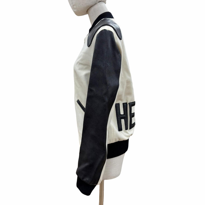Excellent SAINT LAURENT PARIS Jacket white wool Women 38 507556