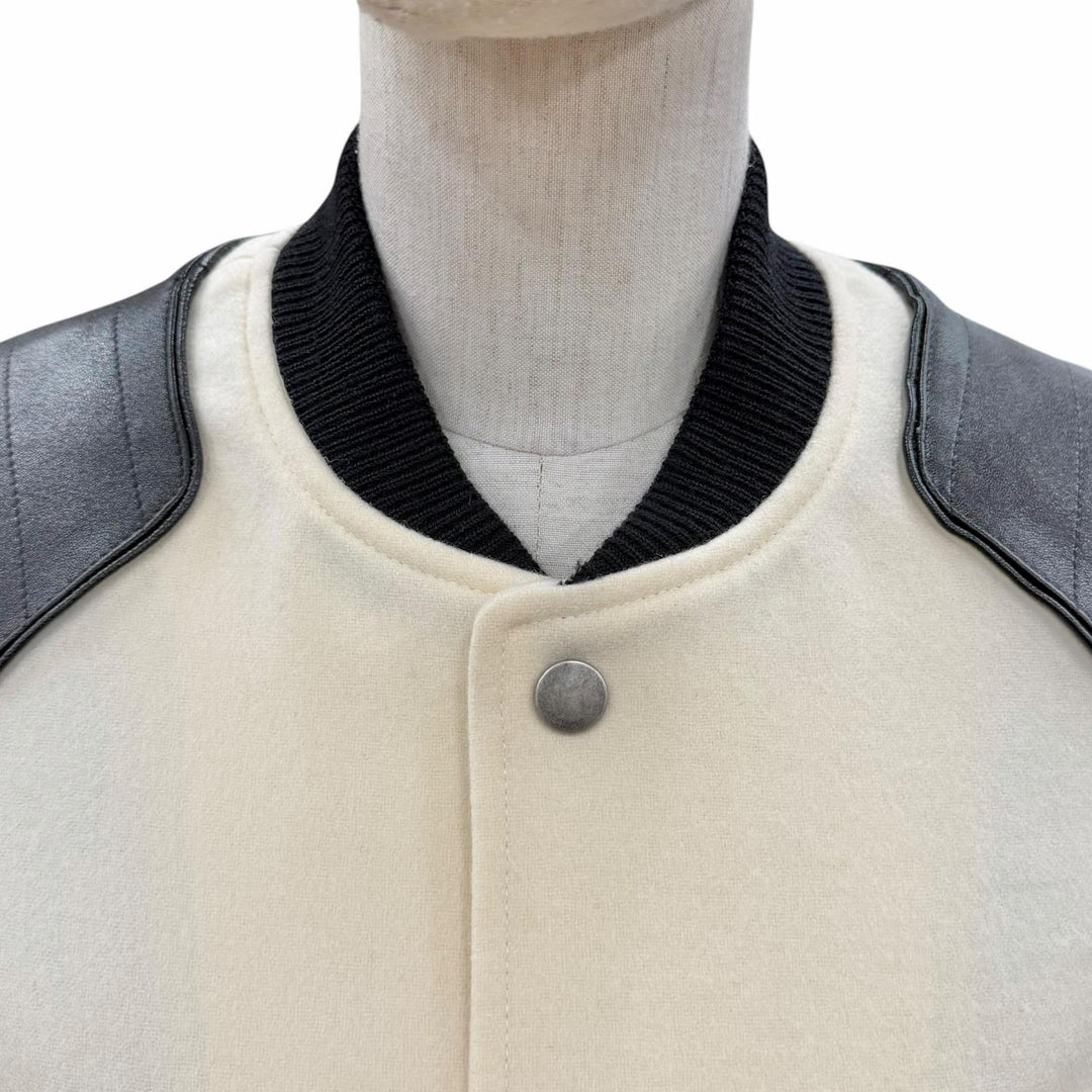 Excellent SAINT LAURENT PARIS Jacket white wool Women 38 507556