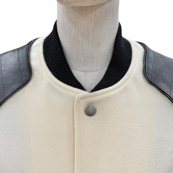 Excellent SAINT LAURENT PARIS Jacket white wool Women 38 507556