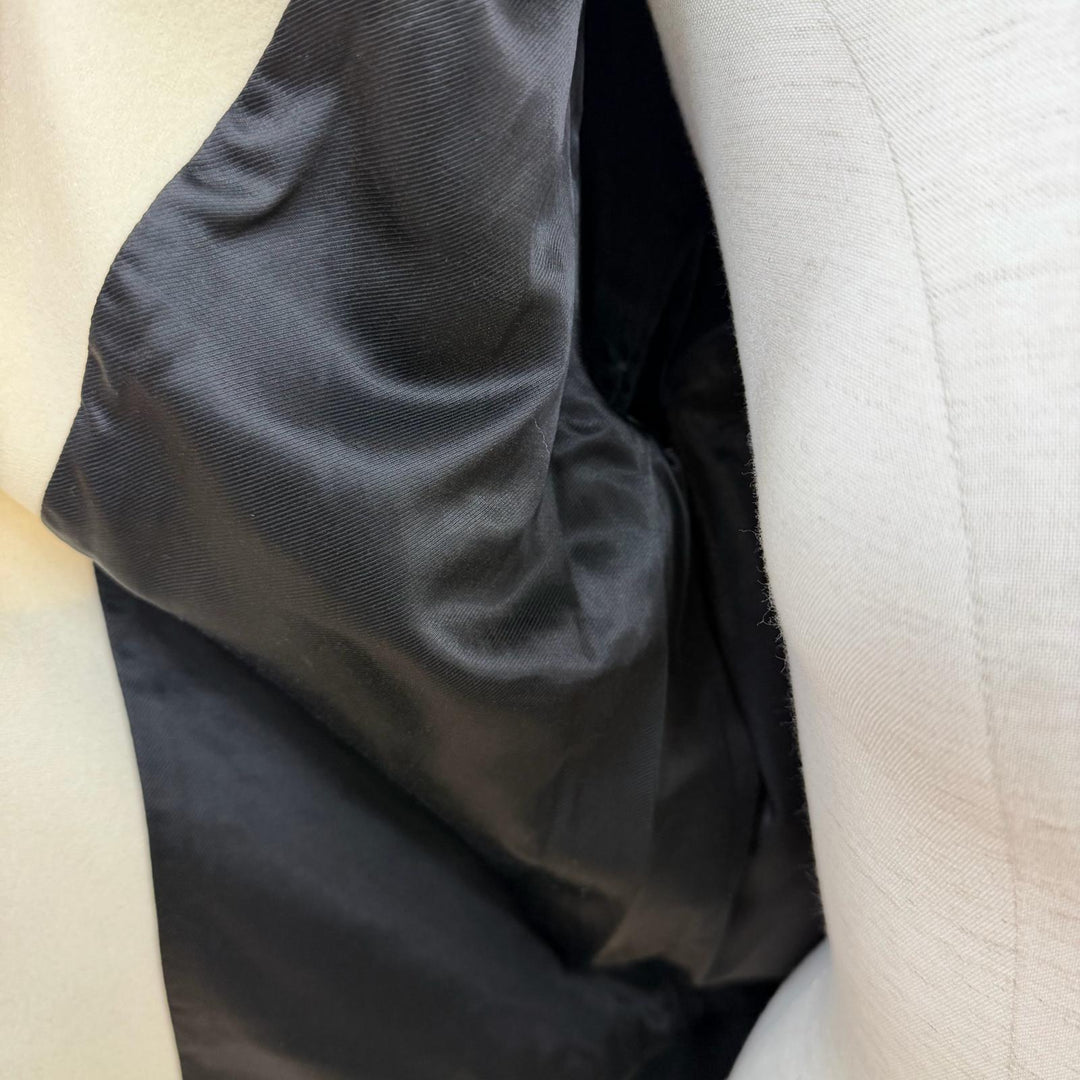 Excellent SAINT LAURENT PARIS Jacket white wool Women 38 507556