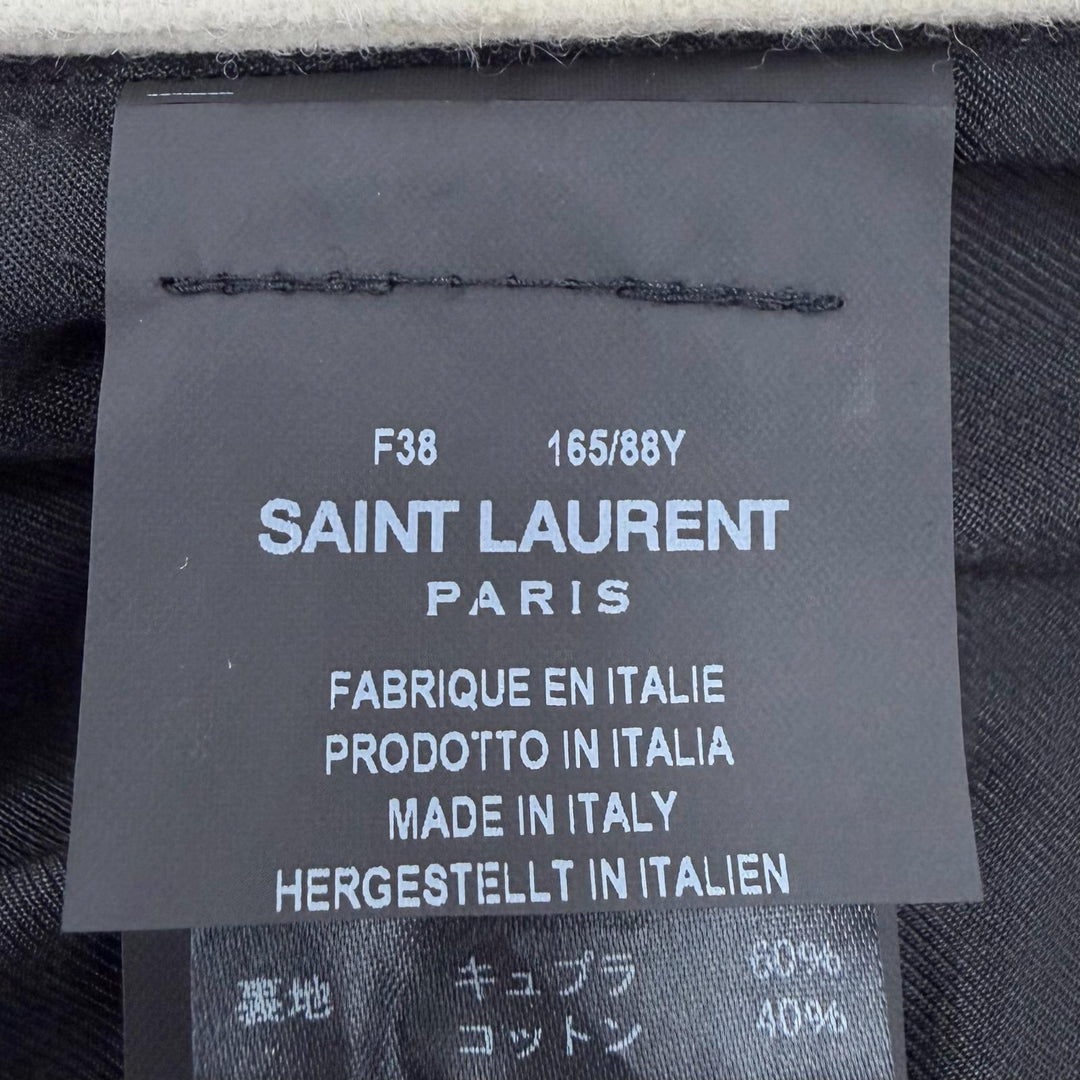 Excellent SAINT LAURENT PARIS Jacket white wool Women 38 507556