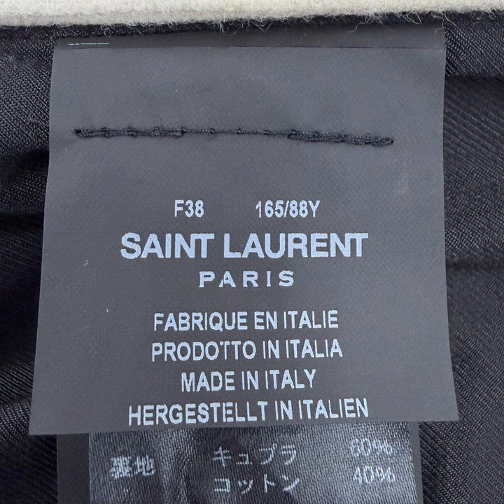 Excellent SAINT LAURENT PARIS Jacket white wool Women 38 507556