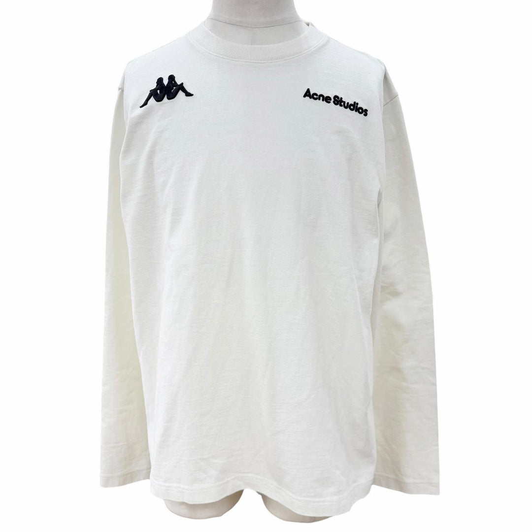 Pristine Acne Studios Kappa Long-sleeved T-shirt white mens S SP-UX-TSHI000050