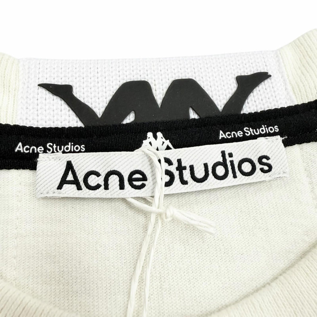 Pristine Acne Studios Kappa Long-sleeved T-shirt white mens S SP-UX-TSHI000050