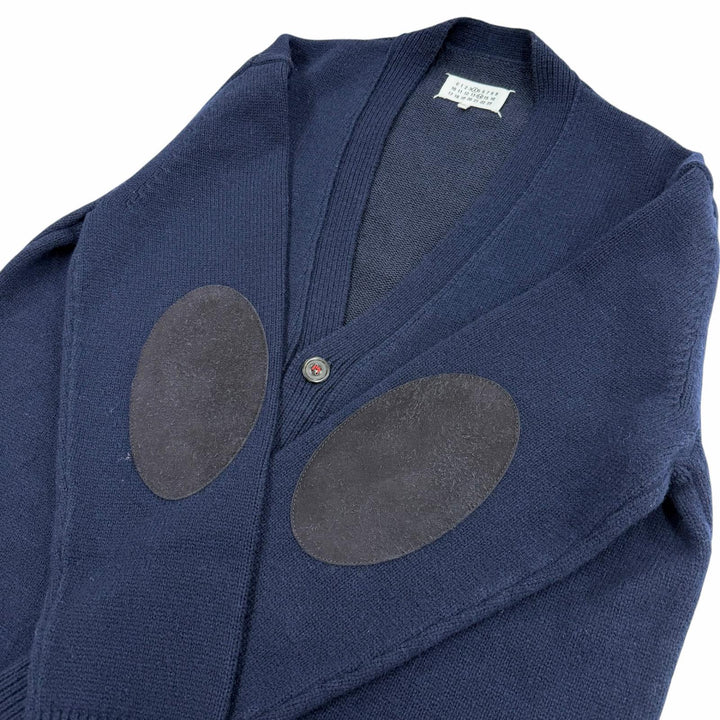 Excellent Maison Margiela 14 cardigan Navy wool mens L SI1Gold Plated0003