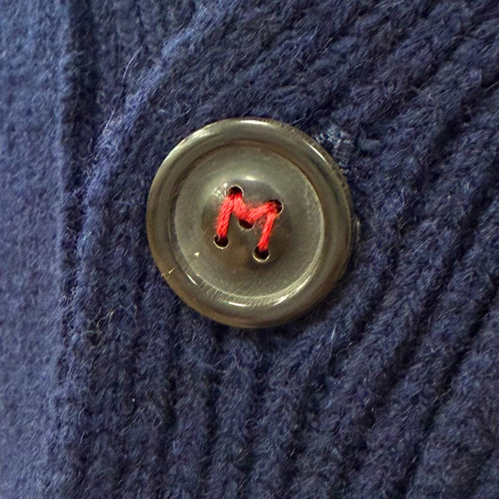 Excellent Maison Margiela 14 cardigan Navy wool mens L SI1Gold Plated0003