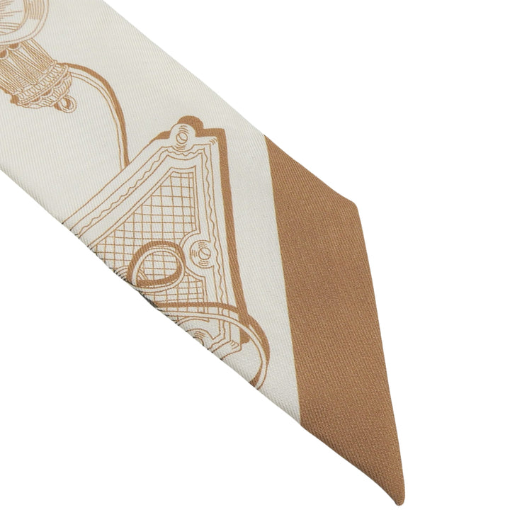 Pristine HERMES scarf Twilly Merveilleuse Lantern silk Women