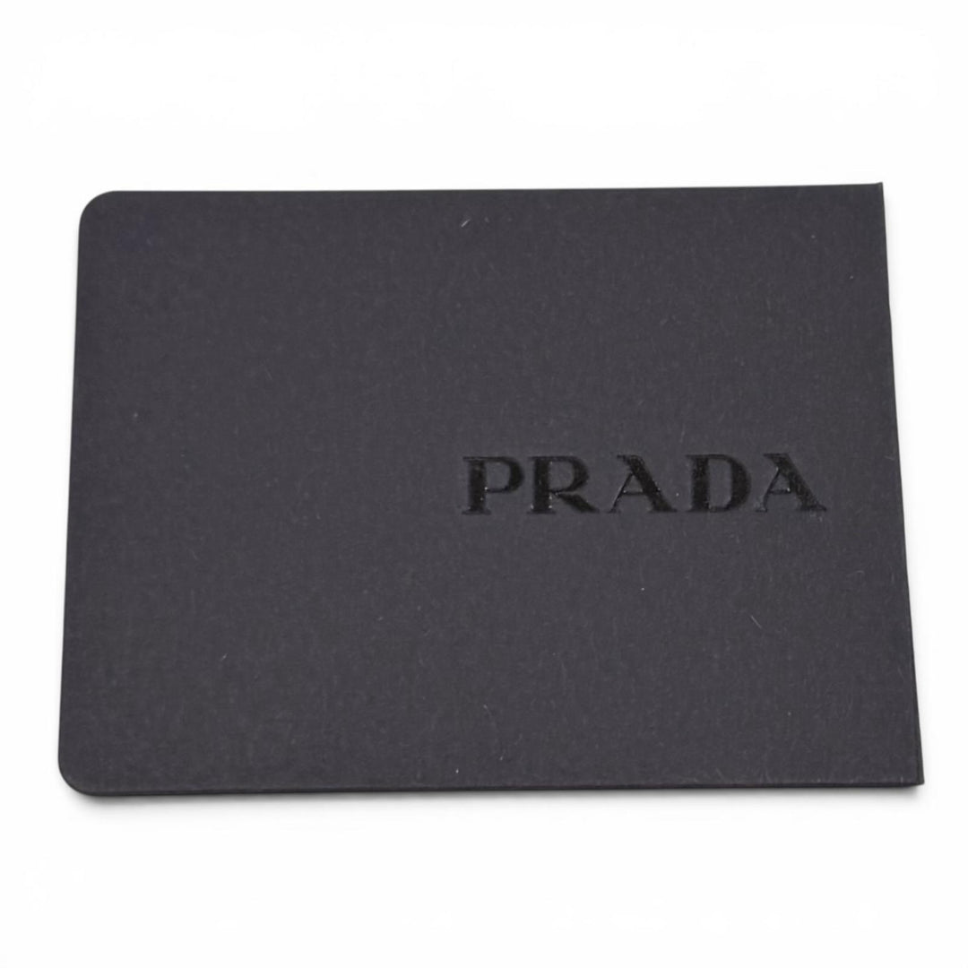 Excellent PRADA key ring Triangle Logo Plate Keyring pink Women 1PS063