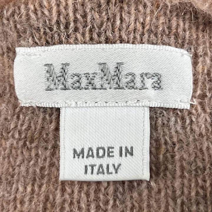 Excellent Max Mara gloves OMBRATO Teddy bear mitten gloves pink beige alpaca