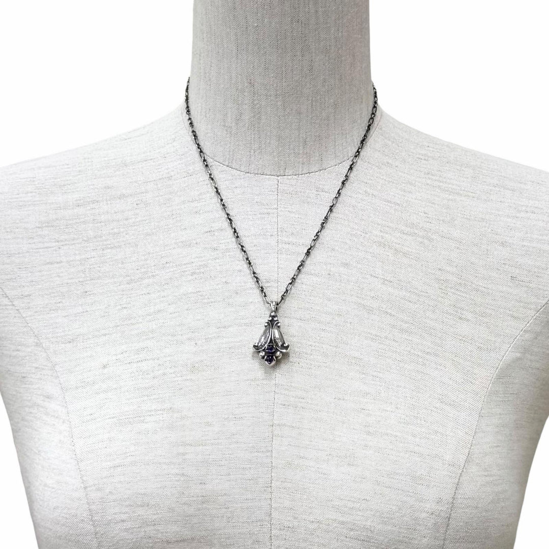 Excellent Georg Jensen Necklace 1993 Year Pendant Silver 925 Women