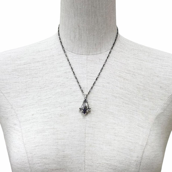 Excellent Georg Jensen Necklace 1993 Year Pendant Silver 925 Women
