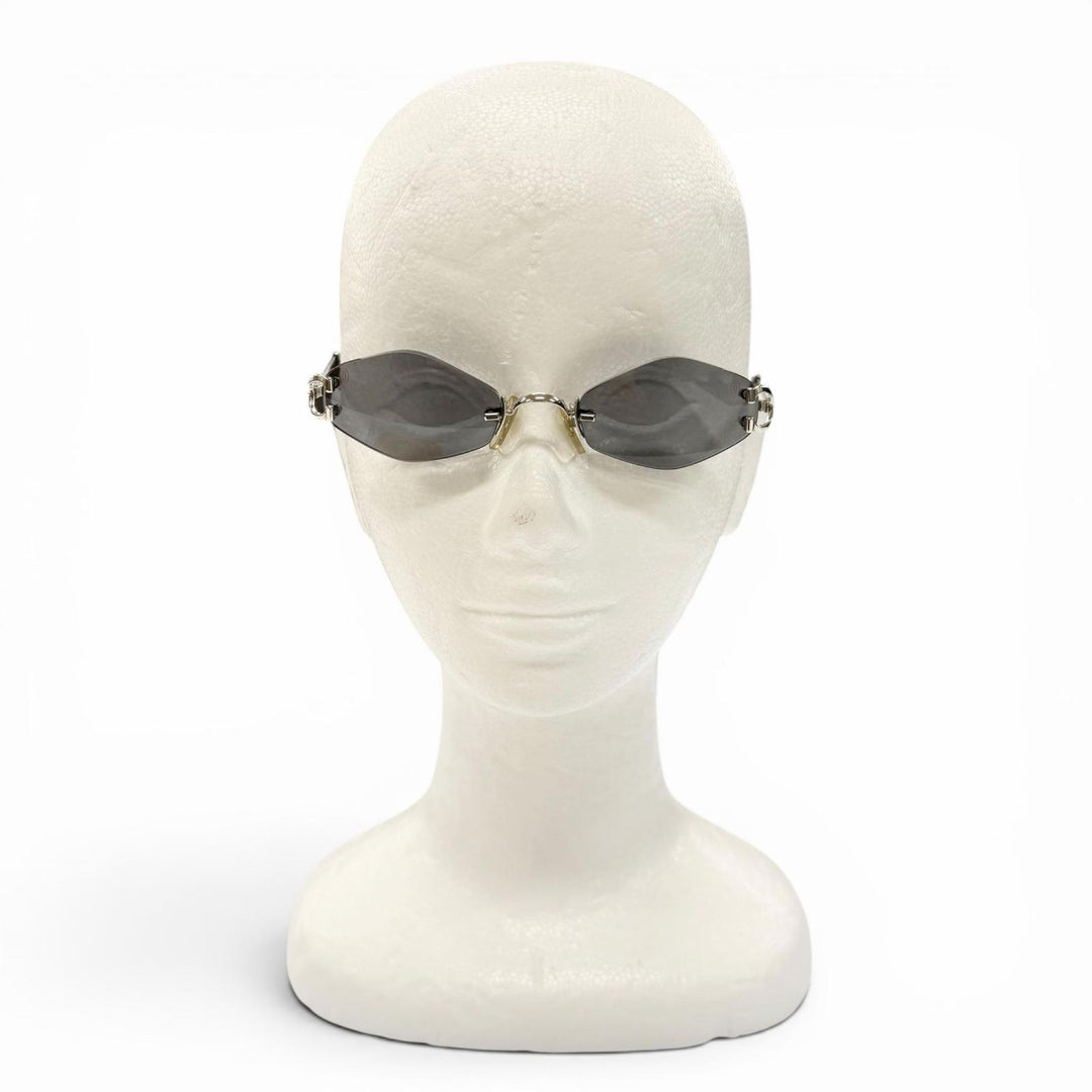 Great Cartier sunglasses Rimless Two-Point Eyewear Silver mens