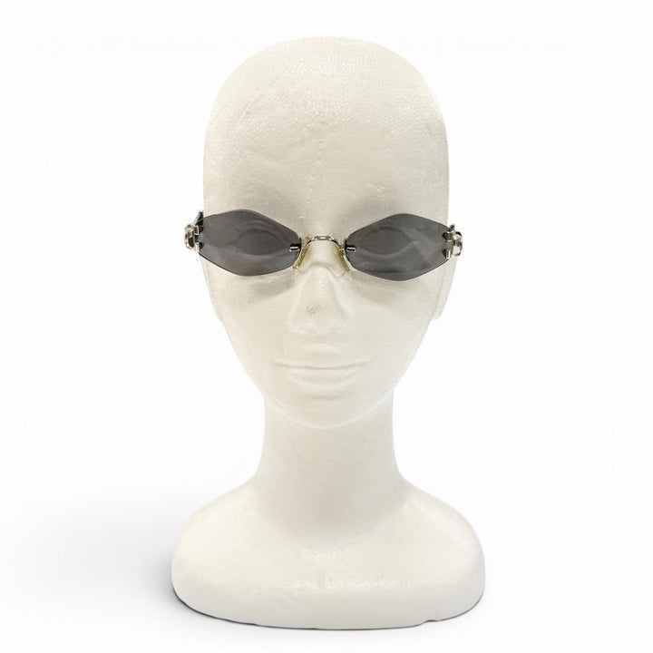 Great Cartier sunglasses Rimless Two-Point Eyewear Silver mens