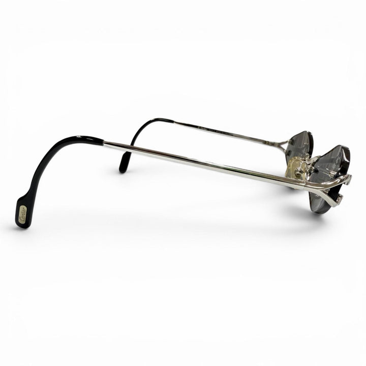 Great Cartier sunglasses Rimless Two-Point Eyewear Silver mens
