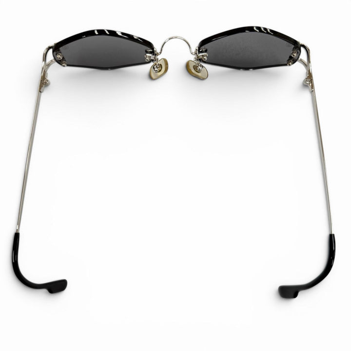 Great Cartier sunglasses Rimless Two-Point Eyewear Silver mens