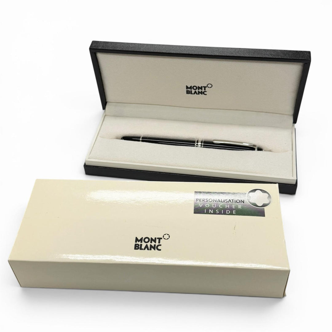 Great MONTBLANC Ballpoint pen Meisterstück Classic Platinum Line black mens