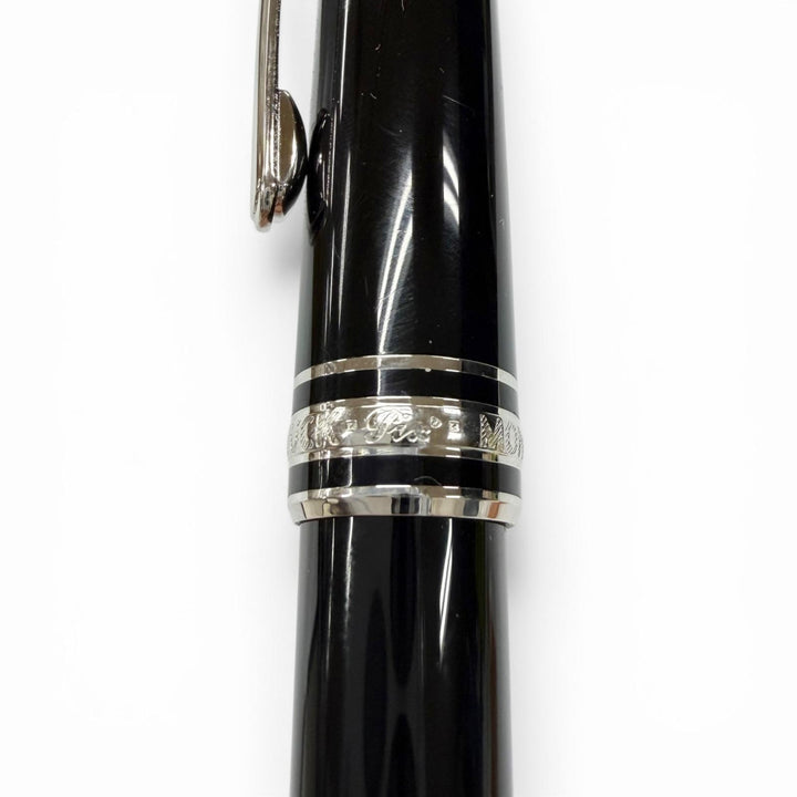 Great MONTBLANC Ballpoint pen Meisterstück Classic Platinum Line black mens
